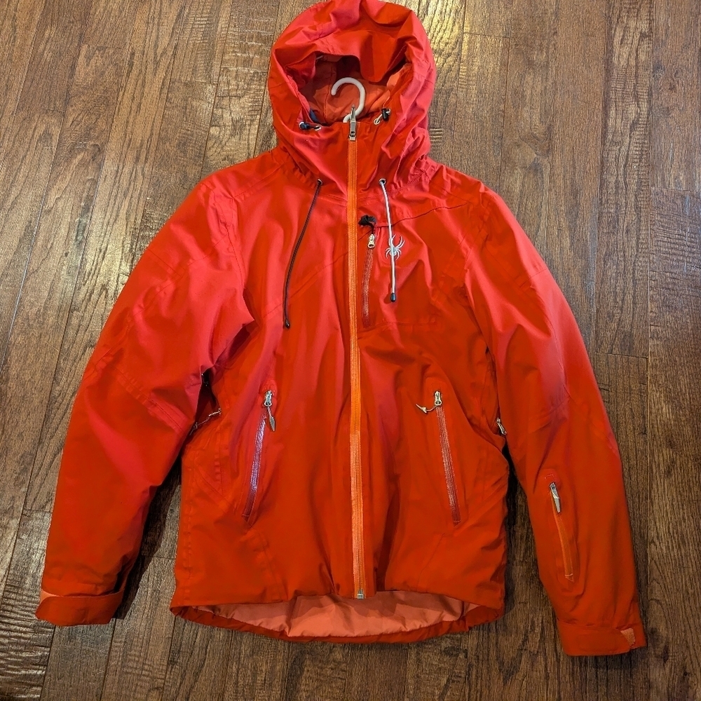 Spyder Winter Ski Jacket Recco Technology Red Mens Size Small